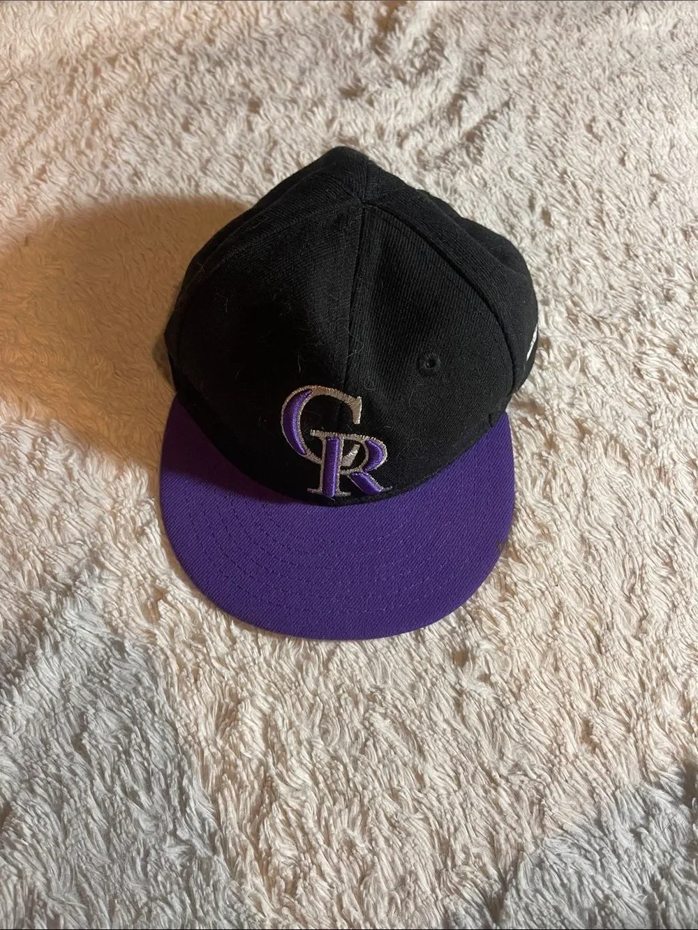Colorado Rockies Black & Purple MLB Snapback Hat kids